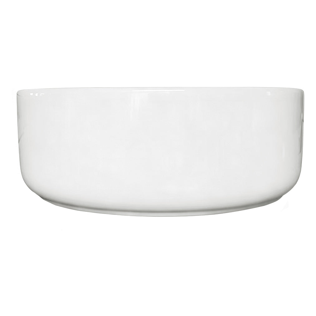 Sasso 30 Counter-top Round Basin - Matt White