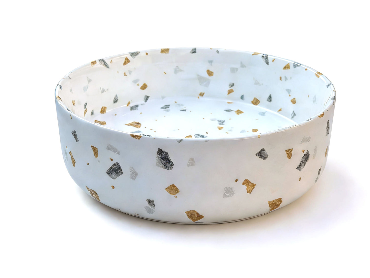 Sasso 36 Counter-top Round Basin - Gold Terrazzo