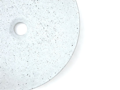Sasso 40 Counter-top Round Basin - Speckled White