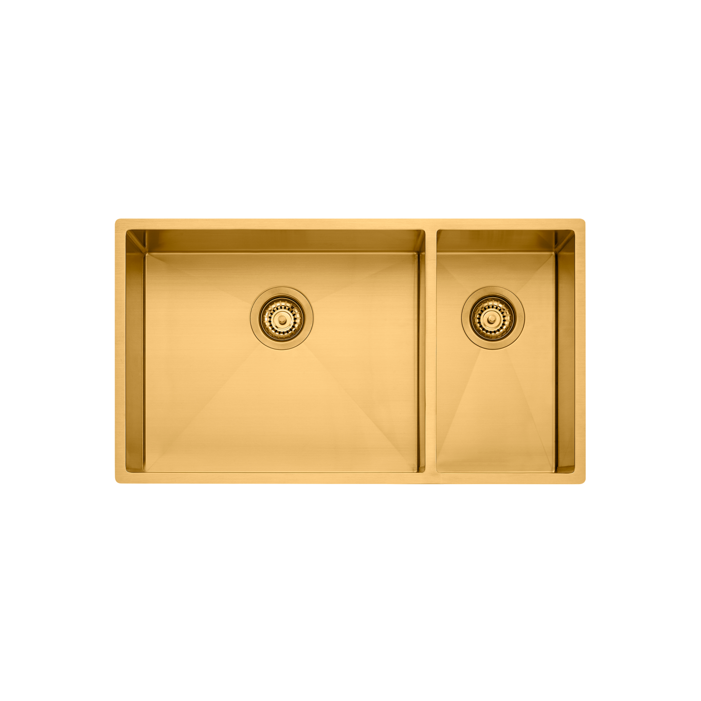 Oliveri Spectra 1 And 1/2 Bowl Sink Brushed Gold