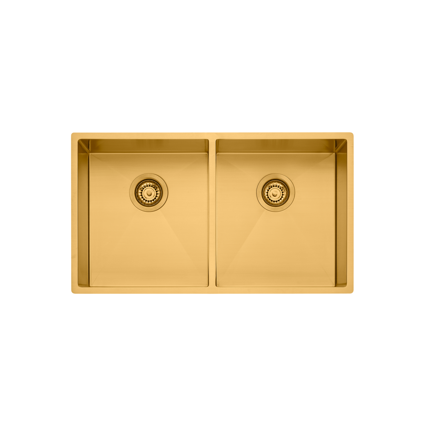 Oliveri Spectra Double Bowl Sink Brushed Gold