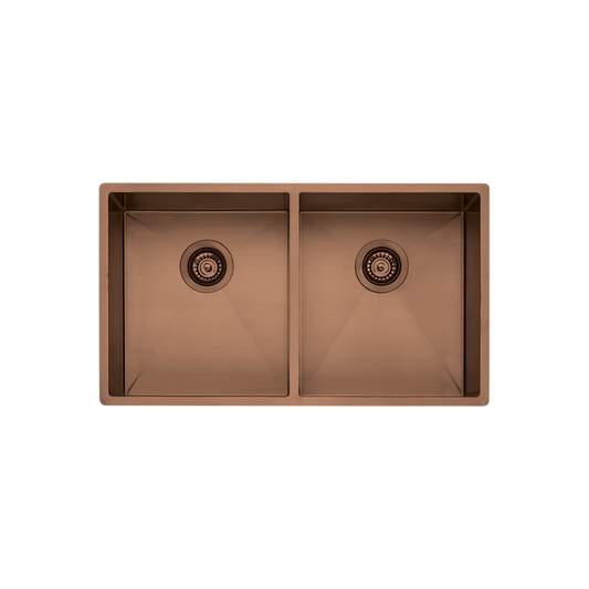 Oliveri Spectra Double Bowl Sink Copper