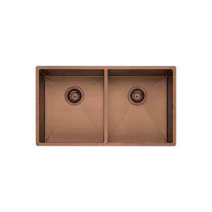 Oliveri Spectra Double Bowl Sink Copper