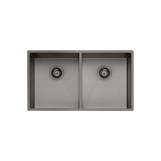 Oliveri Spectra Double Bowl Sink Gunmetal
