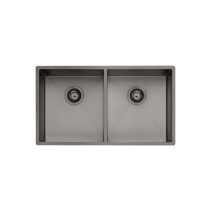 Oliveri Spectra Double Bowl Sink Gunmetal