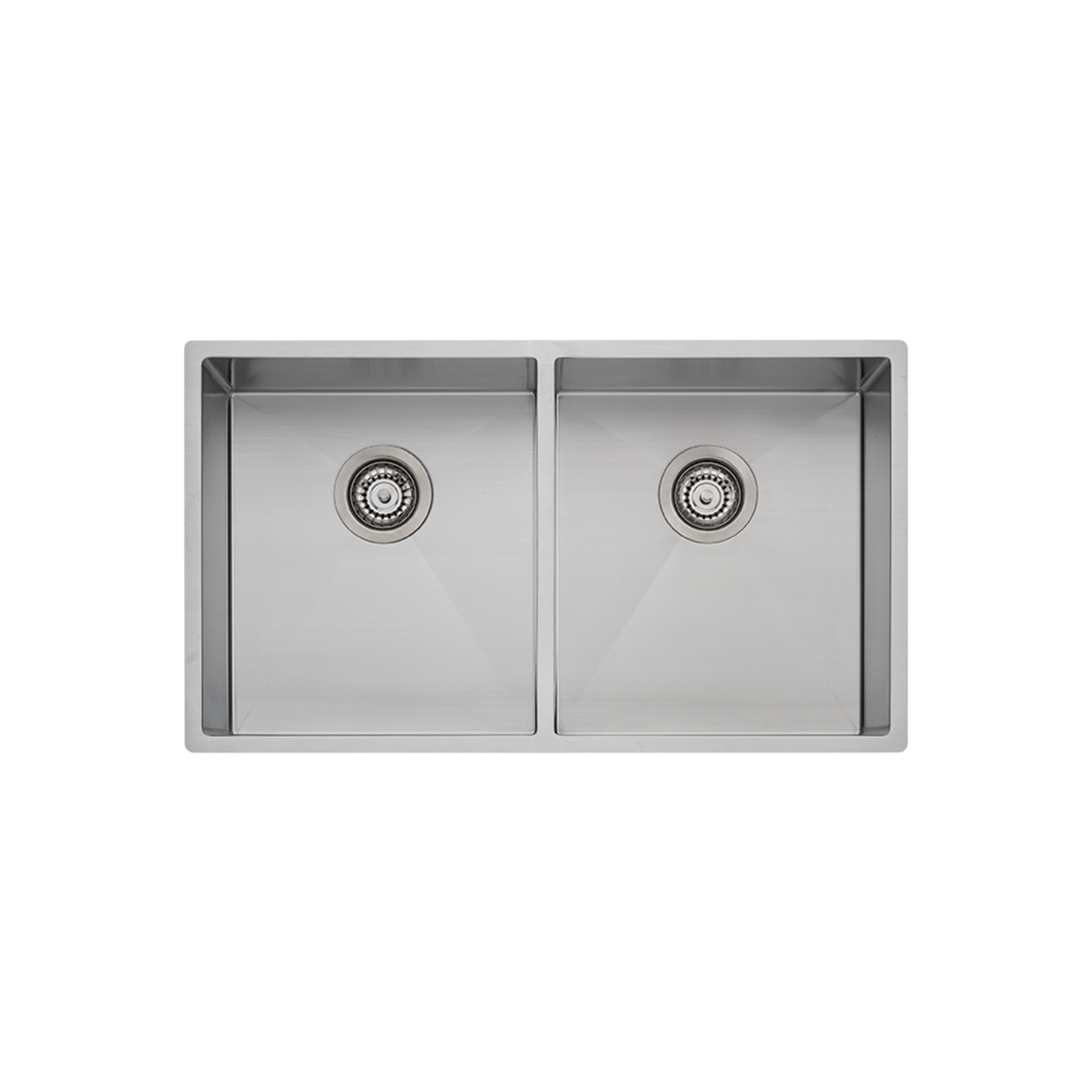 Oliveri Spectra Double Bowl Sink Natural Steel
