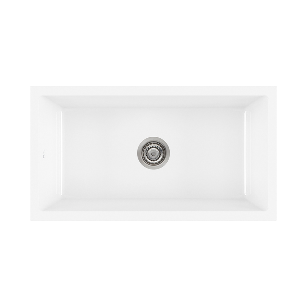 Oliveri Sicily Fireclay Farmhouse Countertop or Undermount Sink White