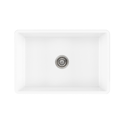 Oliveri Sicily Fireclay Farmhouse Undermount Sink White