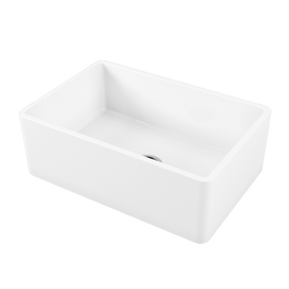 Oliveri Sicily Fireclay Farmhouse Undermount Sink White