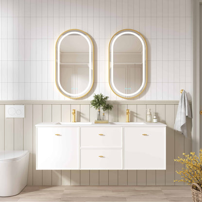 Seattle 1500mm Wall-Hung Cabinet - Matt White - 1500mm / Matt White Cabinet Only