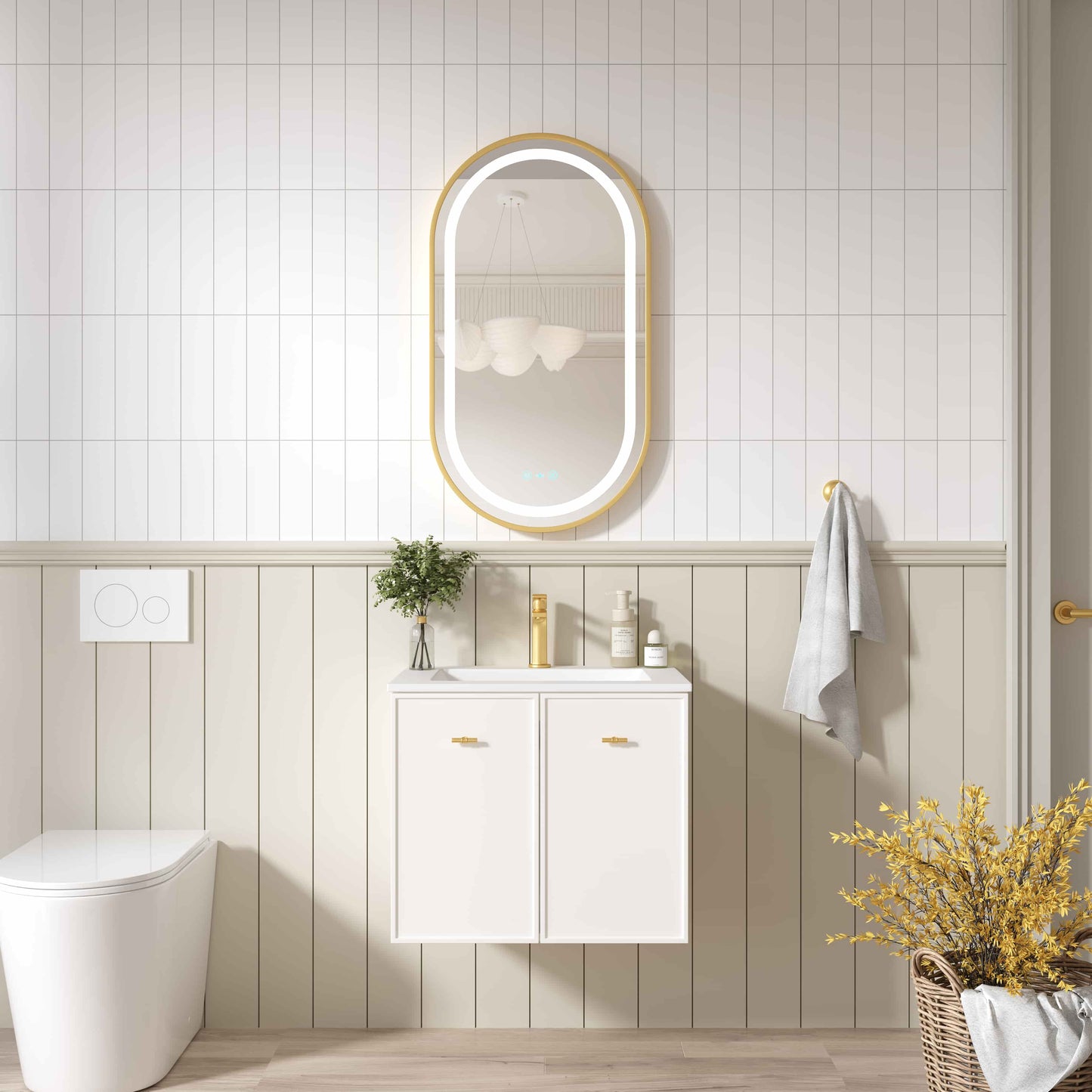 Seattle 600mm Wall-Hung Cabinet - Matt White - 600mm / Matt White Cabinet Only