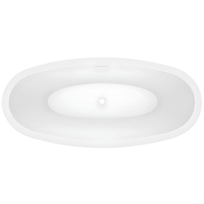 DECINA SHERATON FREESTANDING BATH WITH INTEGRATED OVERFLOW  1600MM