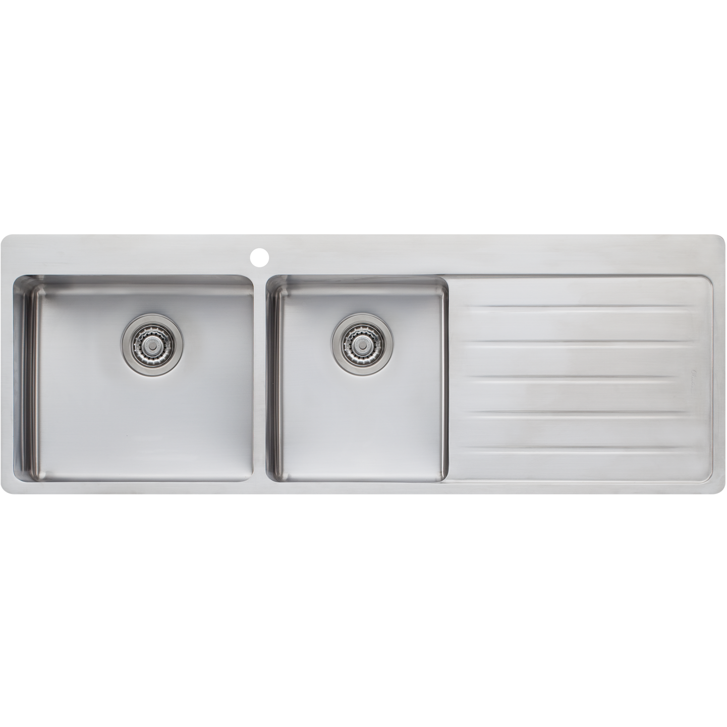 Oliveri Sonetto 1 And 3/4 Bowl Topmount Sink With Right Drainboard Stainless Steel