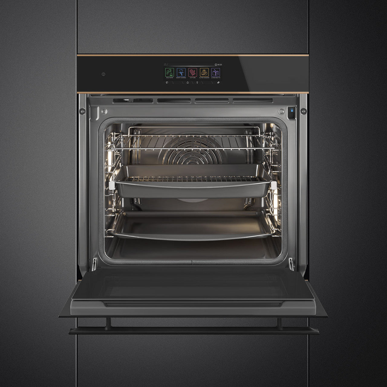 Smeg 60cm Dolce Stil Novo Pyrolytic Combi Steam Oven - SOPA6606S2PNR