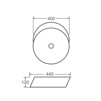 Spin 40B Counter-Top Round Basin