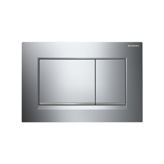 Oliveri Concealed Cistern Flush Plate With Square Buttons Chrome