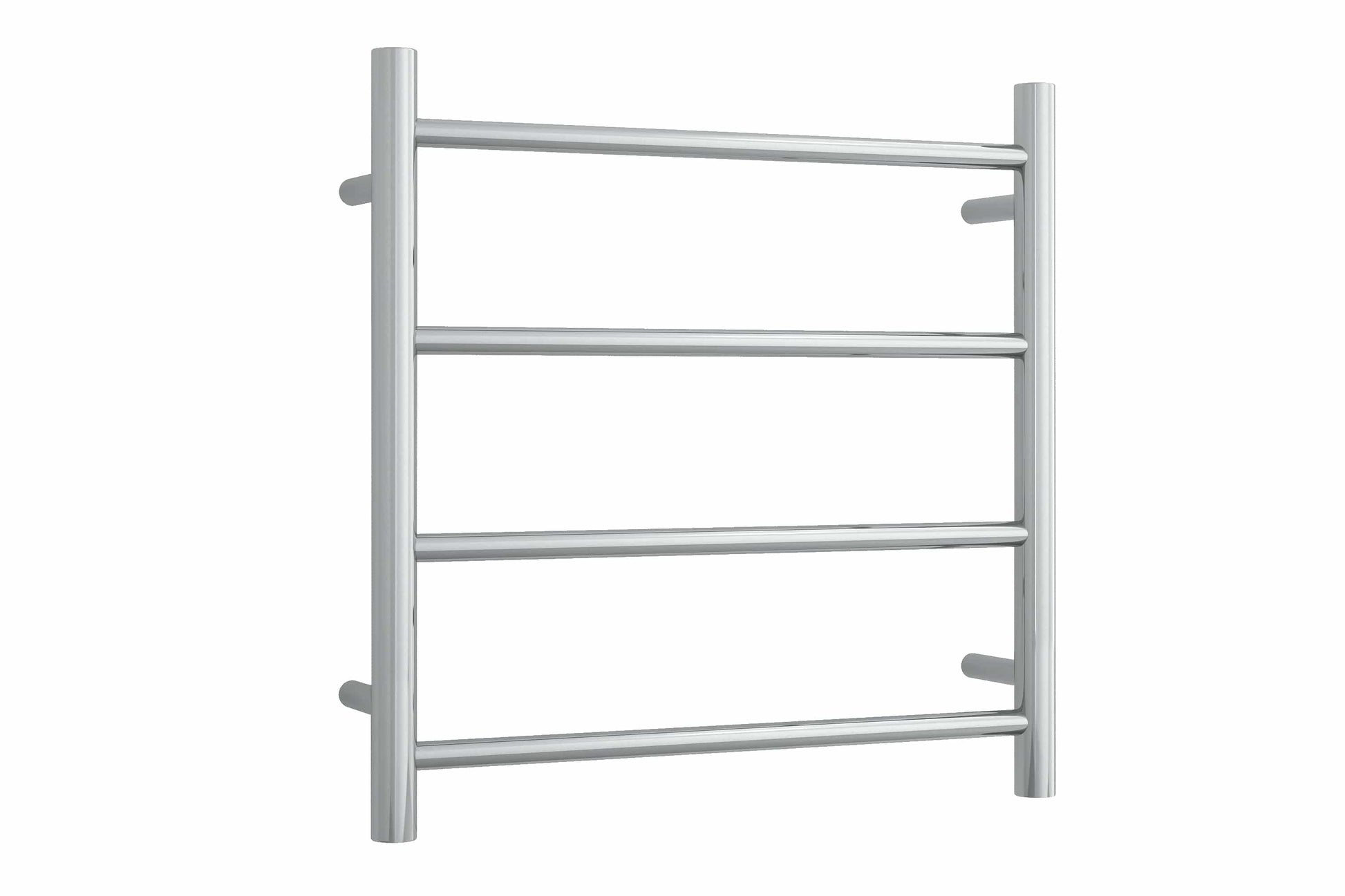 SR25M Straight Round Polished Ladder Heated Towel Rail