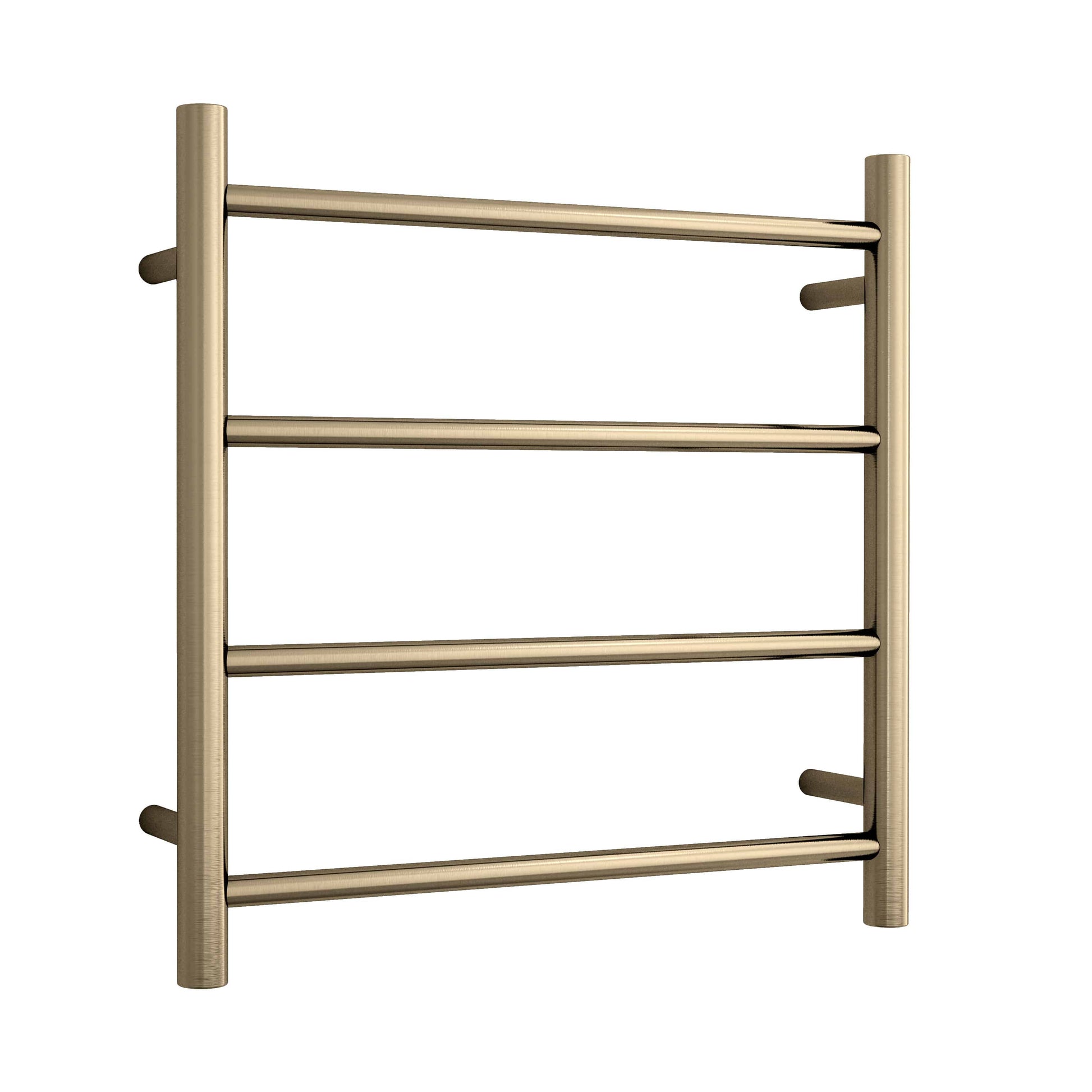 SR25MBB Brushed Brass Round Ladder Heated Towel Rail
