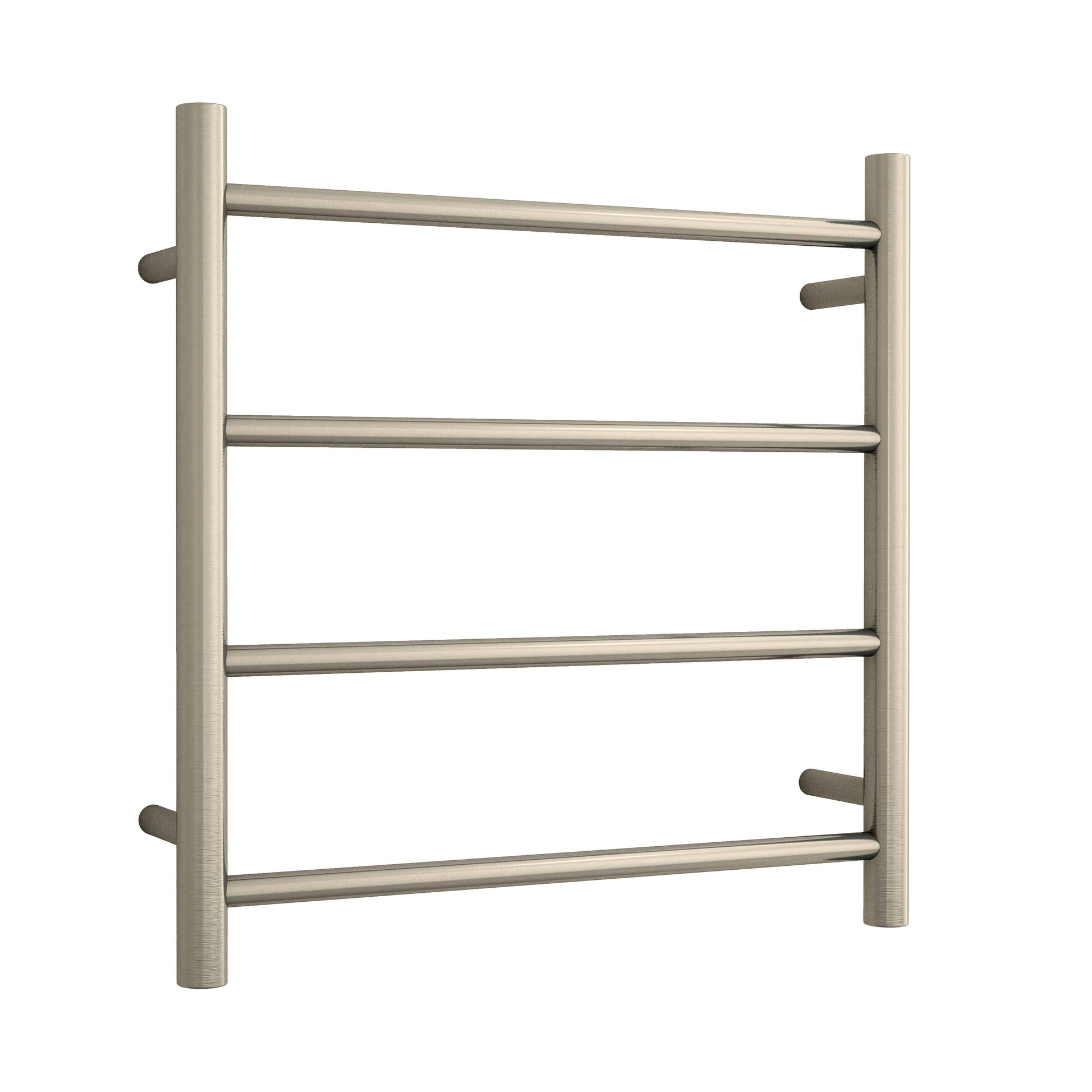 SR25MBN Brushed Nickel Round Ladder Heated Towel Rail