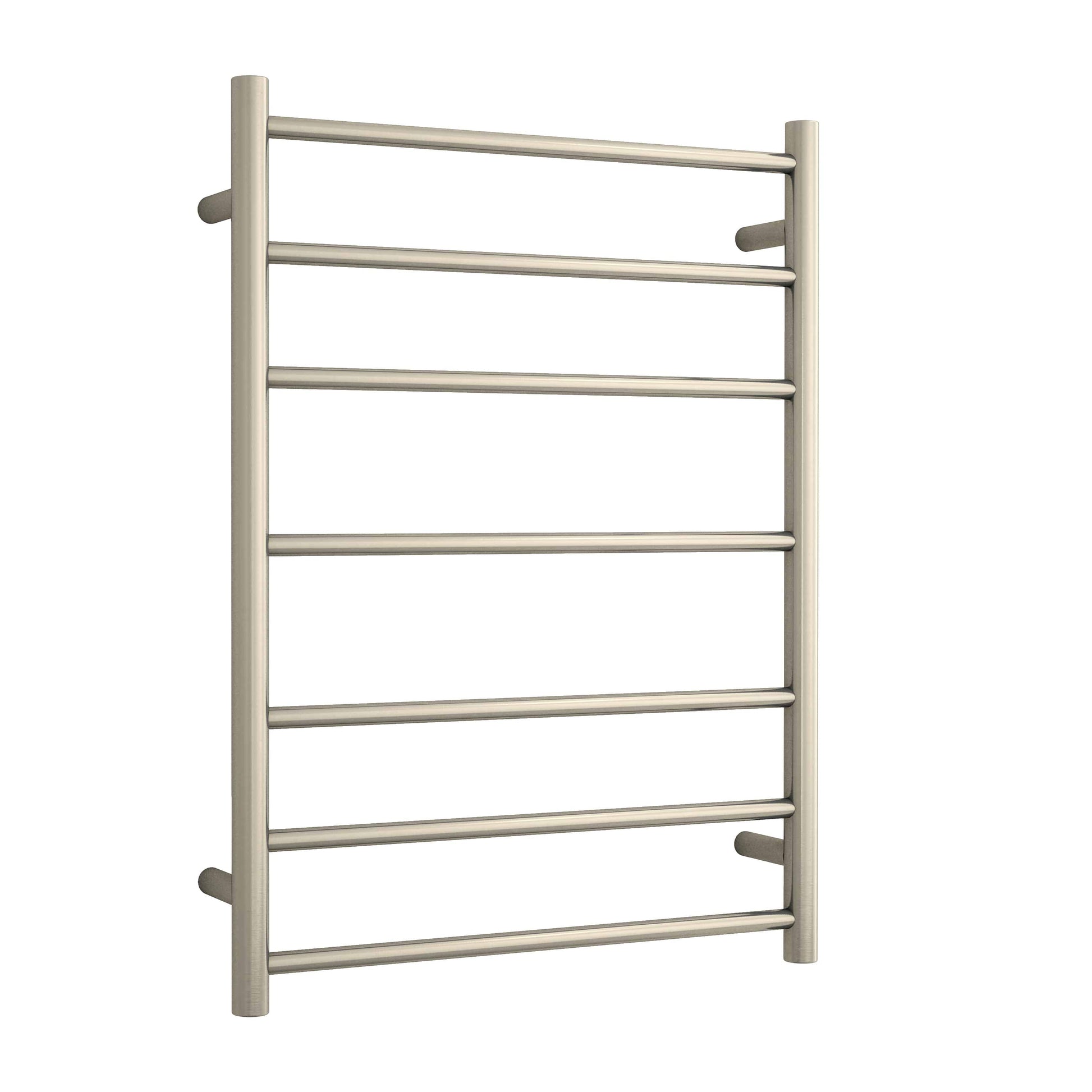 SR44MBN Brushed Nickel Round Ladder Heated Towel Rail