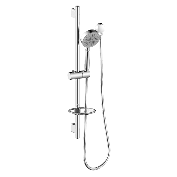 ABS Round Rail Shower Single Function - Chrome