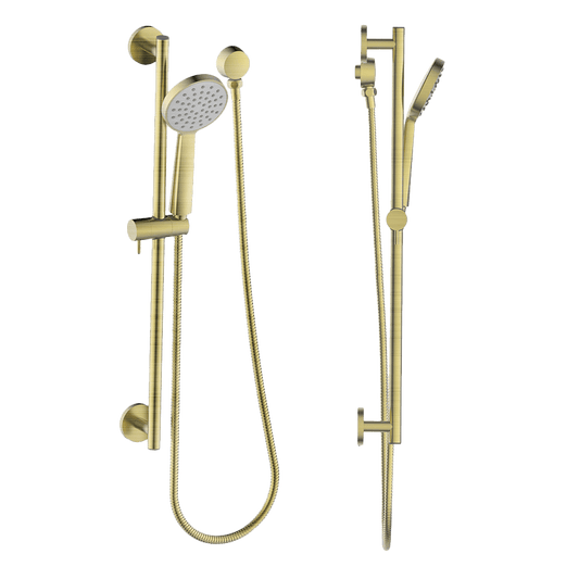 Shower on Rail - Brushed Brass