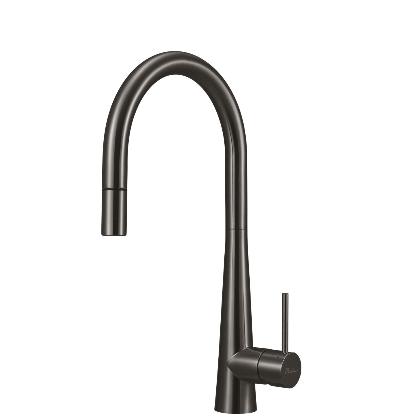 Oliveri Essente 316 Stainless Steel Goose Neck Pull Out Mixer Lead Free Gunmetal
