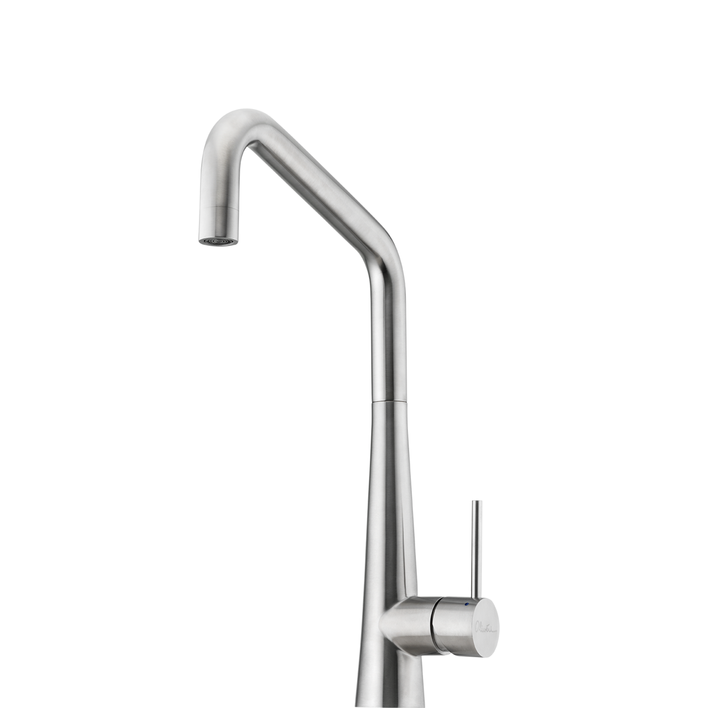 Oliveri Essente Stainless Steel Square Goose Neck Mixer Stainless Steel