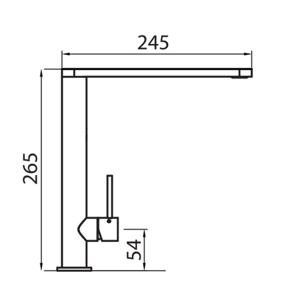 Oliveri Essente Right Angle Sink Mixer