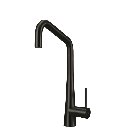 Oliveri Black Square Gooseneck Mixer