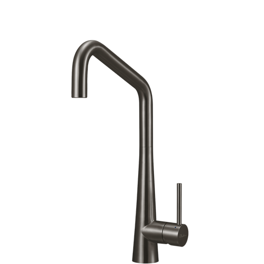 Oliveri Essente 316 Stainless Steel Square Goose Neck Mixer Gunmetal