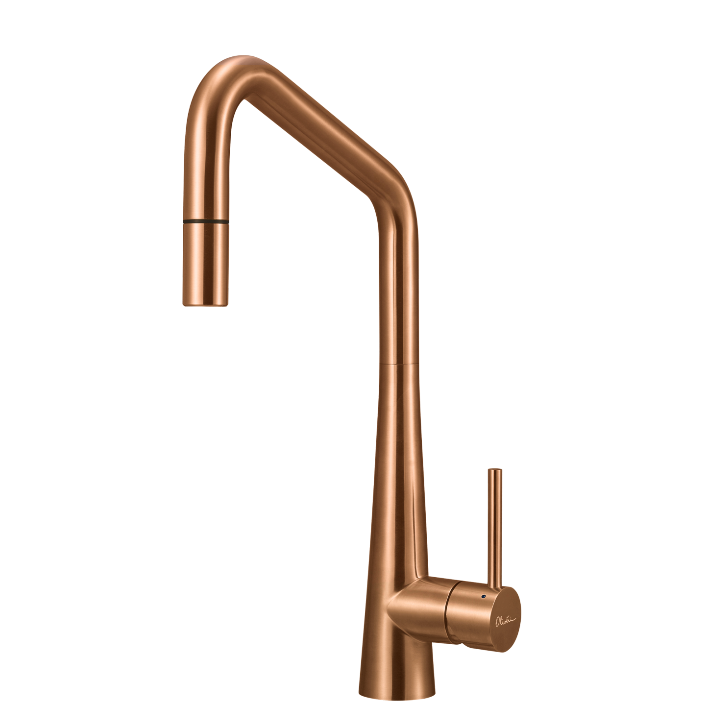 Oliveri Essente 316 Stainless Steel Square Goose Neck Pull Out Mixer Lead Free Copper
