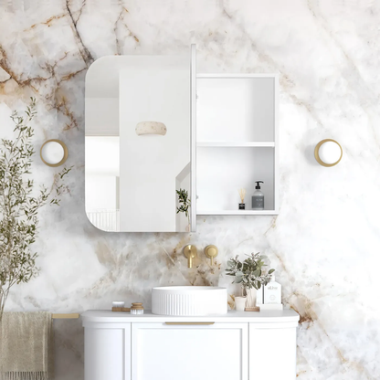 Otti Newport 900mm White Shaving Cabinet