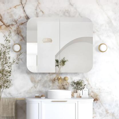 Otti Newport 900mm White Shaving Cabinet