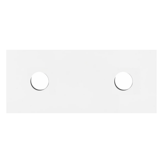Otti Solid Surface 1200mm Matte White Top Double Bowl