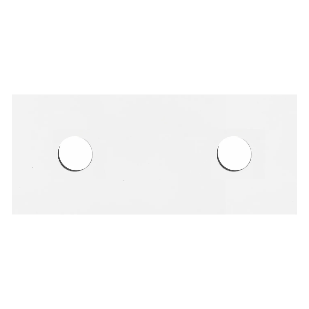 Otti Solid Surface 1200mm Matte White Top Double Bowl