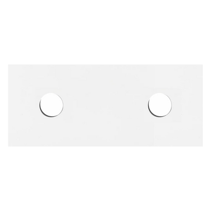 Otti Solid Surface 1200mm Matte White Top Double Bowl