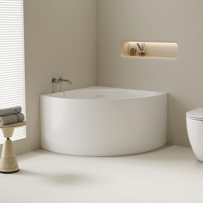 Stanford Triangle Corner Bathtub - Gloss White