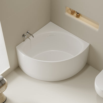 Stanford Triangle Corner Bathtub - Gloss White