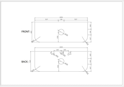 Rome 1200mm Wall-Hung Cabinet - Matt Black - 1200mm / Matt Black Cabinet Only
