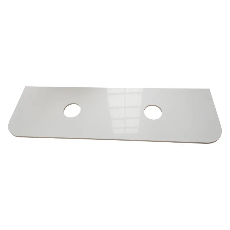Rome 1500mm Wall-Hung Cabinet - Matt White - 1500mm / Matt White White Stone Top