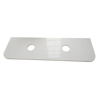 Rome 1500mm Wall-Hung Cabinet - Matt White - 1500mm / Matt White White Stone Top