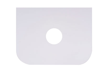 600mm Stone Top - Rounded Corner / Luna White