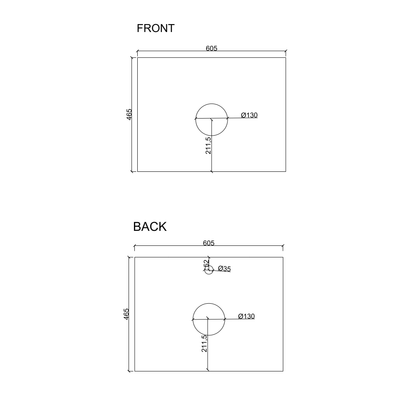 RITA 600mm Freestanding Cabinet - Elegant Oak