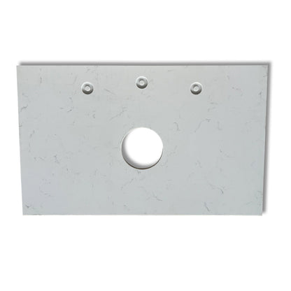 750mm Square Corner Stone Top-Luna White/Carrara/Black