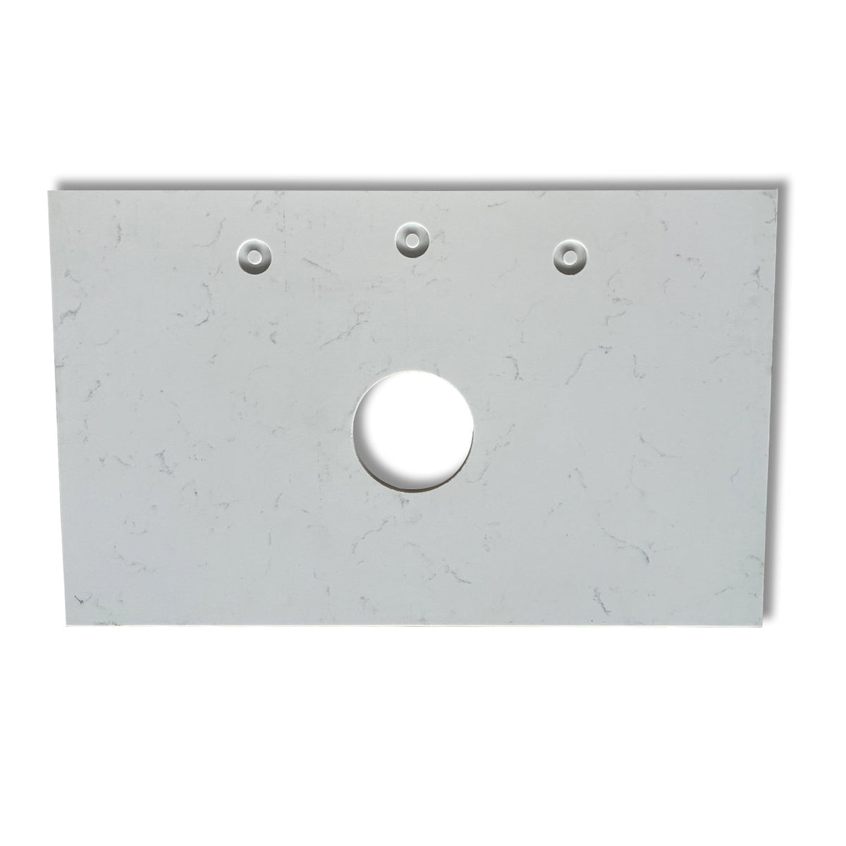 750mm Square Corner Stone Top-Luna White/Carrara/Black