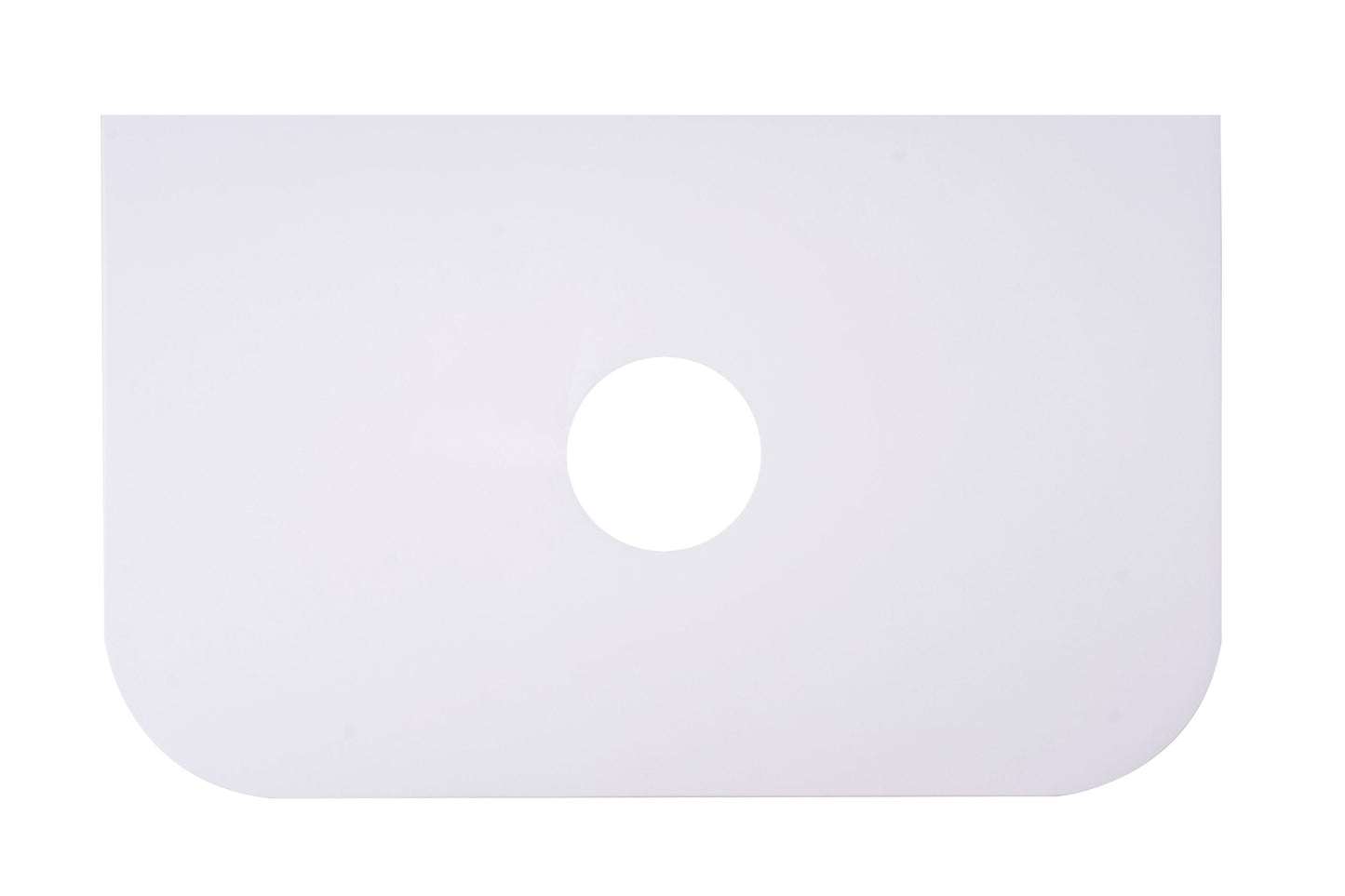 750mm Stone Top - Rounded Corner / Luna White