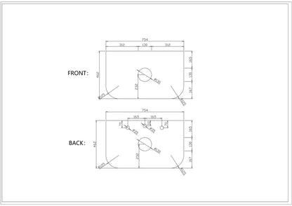 Elva 750mm Wall-Hung Cabinet - Natural Oak