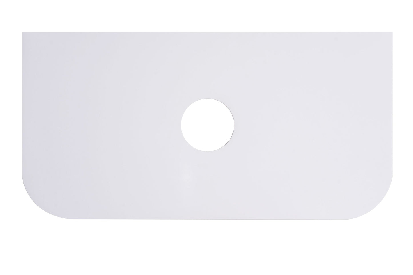 900mm Stone Top - Rounded Corner / Luna White