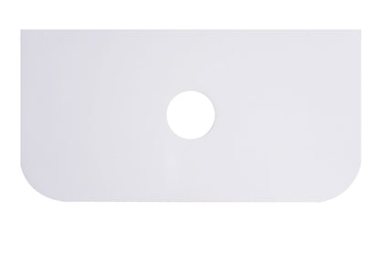 900mm Stone Top - Rounded Corner / Luna White